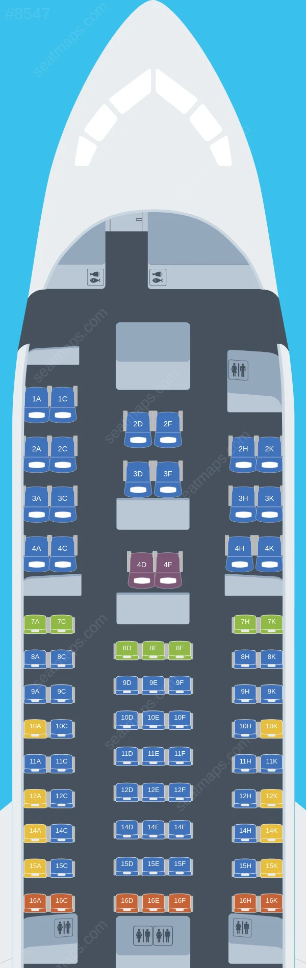 Omni Air International Boeing 767-200ER V.2 seatmap preview