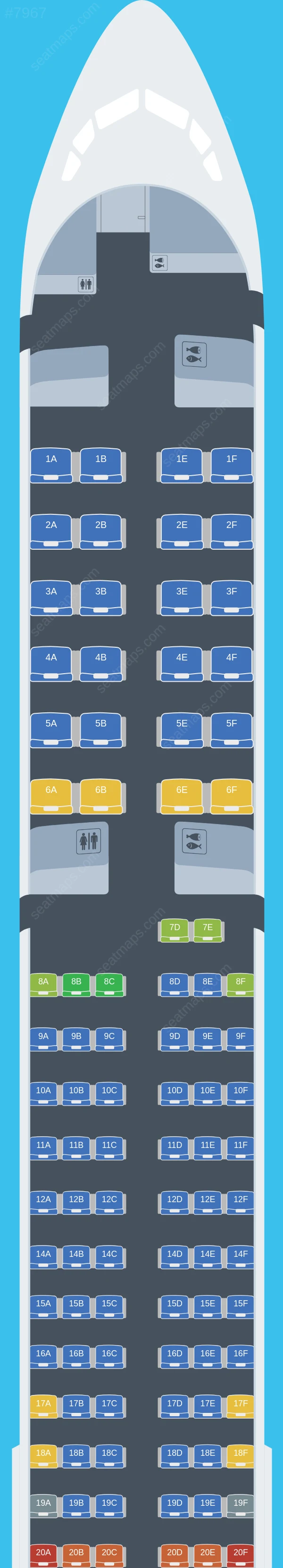 United Boeing 757-300 seatmap preview