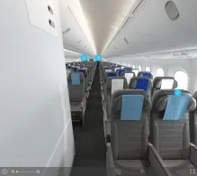 IndiGo Boeing 787-9 seat maps 360 panorama view