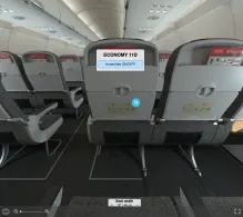 Air Arabia Airbus A320-200 V.2 seat maps 360 panorama view