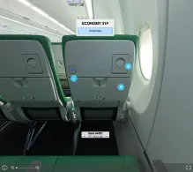 Transavia France Airbus A320neo seat maps 360 panorama view