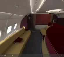 Qatar Airways Airbus A380-800 seat maps 360 panorama view
