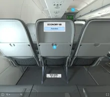 Viva Airbus A320neo seat maps 360 panorama view