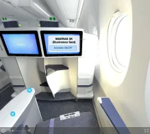 Air Caraibes Atlantique Airbus A350-900 seat maps 360 panorama view