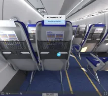 IndiGo ATR 72-600 seat maps 360 panorama view