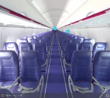 Wizz Air Airbus A321neo seat maps 360 panorama view