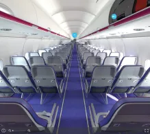 Wizz Air Airbus A321neo seat maps 360 panorama view