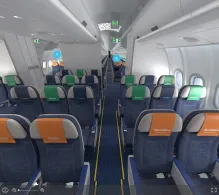 Iberojet Portugal Airbus A330-900neo V.2 seat maps 360 panorama view
