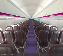 Wizz Air Airbus A320-200 V.2 seat maps 360 panorama view