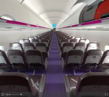 Wizz Air Airbus A320-200 V.2 seat maps 360 panorama view