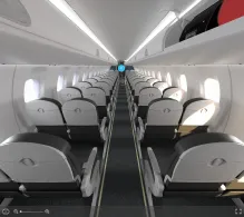 United Embraer E170 seat maps 360 panorama view