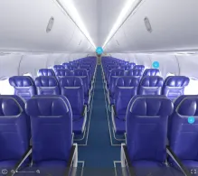 Southwest Airlines Boeing 737-800 seat maps 360 panorama view