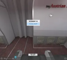 Austrian Airlines Airbus A321-200 seat maps 360 panorama view