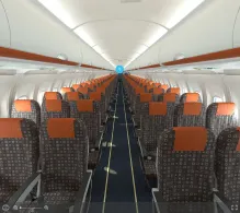 easyJet UK Airbus A319-100 seat maps 360 panorama view