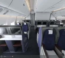 United Boeing 777-200 V.1 seat maps 360 panorama view