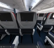 Delta Airbus A330-200 seat maps 360 panorama view
