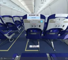 IndiGo Airbus A321neo V.1 seat maps 360 panorama view