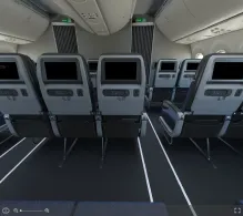 American Airlines Boeing 787-8 V.2 seat maps 360 panorama view