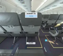 Lauda Europe Airbus A320-200 seat maps 360 panorama view