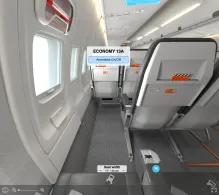 SkyUp Airlines Boeing 737-700 seat maps 360 panorama view