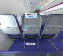 Wizz Air Airbus A320neo seat maps 360 panorama view