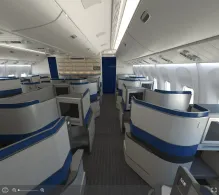 United Boeing 777-200ER V.2 seat maps 360 panorama view