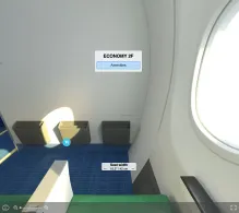 Transavia Boeing 737-800 seat maps 360 panorama view