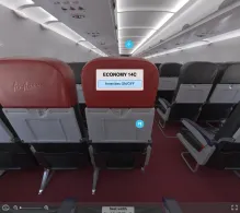 AirAsia Airbus A320neo seat maps 360 panorama view