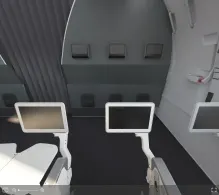 American Airlines Airbus A321-200 V.2 seat maps 360 panorama view