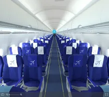 IndiGo Airbus A320neo V.2 seat maps 360 panorama view