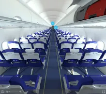 IndiGo Airbus A320neo V.2 seat maps 360 panorama view