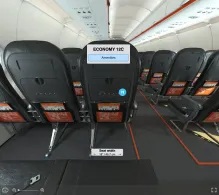easyJet UK Airbus A320neo seat maps 360 panorama view