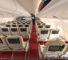 Global Airlines Airbus A380-800 seat maps 360 panorama view