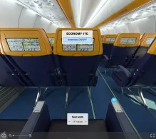 Ryanair UK Boeing 737 MAX 8-200 seat maps 360 panorama view