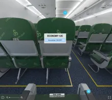 Spring Airlines Airbus A320-200 V.1 seat maps 360 panorama view