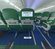 Transavia France Boeing 737-800 seat maps 360 panorama view