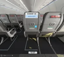 Air Arabia Airbus A320neo seat maps 360 panorama view