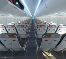 SkyUp MT Boeing 737-800 seat maps 360 panorama view