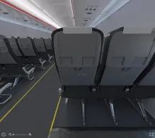 Pegasus Airlines Airbus A320neo seat maps 360 panorama view