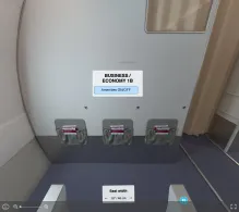 Air France Airbus A319-100 V.2 seat maps 360 panorama view