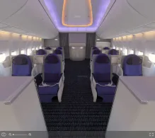 Air China Boeing 747-8 seat maps 360 panorama view