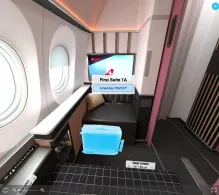 Swiss Airbus A350-900 Senses seat maps 360 panorama view