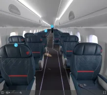 Delta Embraer E170 seat maps 360 panorama view