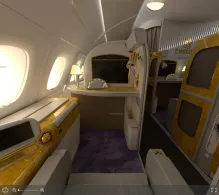 Emirates Airbus A380-800 V.3 seat maps 360 panorama view