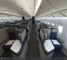 United Boeing 777-200ER V.1 seat maps 360 panorama view