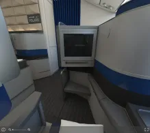 United Boeing 777-200ER V.1 seat maps 360 panorama view