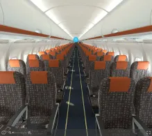 easyJet Europe Airbus A319-100 seat maps 360 panorama view