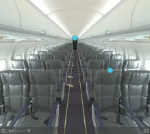 Ryanair Airbus A320-200 seat maps 360 panorama view