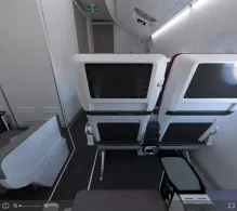 Iberia Airbus A350-900 V.1 seat maps 360 panorama view