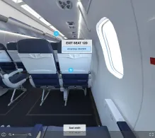 SkyWest Airlines Bombardier CRJ900 V.2 DL seat maps 360 panorama view